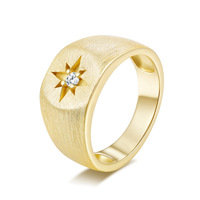 Bague en argent S925 à six branches en étoile, sertie de moissanite, best-seller, fabriquée en Italie selon la technique Buchillasi, micro-pavée