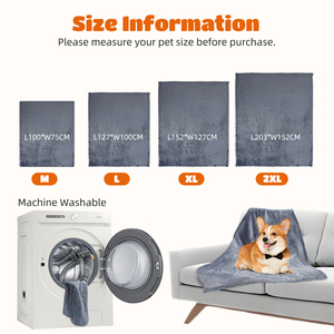 Coperta per cani di lusso impermeabile Nobleza 127X100cm morbida e soffice coperta in peluche con stampa animalier lavabile e a tenuta stagna per animali domestici - Product Image 5