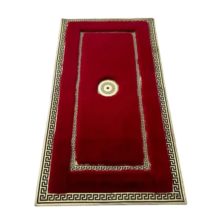 Alfombra de felpa roja para decoración del hogar, alfombra de felpa roja de 8x10 para sala de estar, Alfombra de diseño suave cuadrada para dormitorio de piel sintética roja