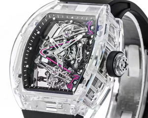 La montre automatique mécanique de luxe pour homme 3802 de qualité supérieure avec boîtier en cristal en forme de barillet se vend bien - Product Image 3
