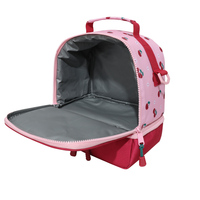 Sac à déjeuner isotherme pour enfants à imprimé cerises, sac isotherme à double compartiment avec bandoulière réglable