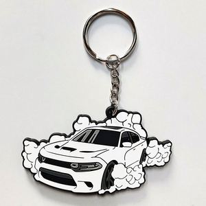 OEM Manufacturer's Custom Logo Keychain Soft 2D/3D PVC Carabiner Keyring Cute <b>Rubber</b> Anime <b>Key</b> <b>Chain</b> - Product Image 2