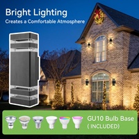 Appliques murales LED extérieures étanches 6W GU10 en aluminium pour jardin / Lampes murales LED / Éclairage LED