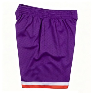 Shorts de basket-ball pour hommes légers, respirants, à séchage rapide, avec logo personnalisé imprimé, taille élastique et poches latérales - Product Image 2