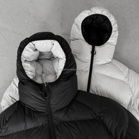 Veste d'hiver personnalisée bouffante réversible double face chaude pour hommes fabricant
