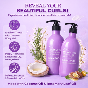 Ensemble <span class=keywords><strong>shampoing</strong></span> et après-<span class=keywords><strong>shampoing</strong></span> pour <span class=keywords><strong>cheveux</strong></span> bouclés à <span class=keywords><strong>l</strong></span>'huile de coco, sans sulfate, hydratant, pour <span class=keywords><strong>cheveux</strong></span> ondulés, réduit les frisottis, répare les <span class=keywords><strong>cheveux</strong></span> - Product Image 4