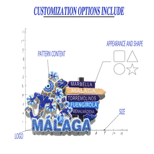 Imanes Promocionales de Resina con Impresión de Mosaico Personalizados, España, Relieve Pintado a Mano en 3D, Imán Ecológico para Refrigerador con Forma de Gecko/Tortuga - Product Image 5