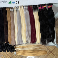Très commentaires en gros Blonde 613 en vrac meilleure qualité de cheveux tresses cheveux humains vierges en vrac pour le tressage Extension de cheveux raides