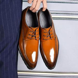 Luxury Men's Casual Leather Loafers Lace-up Shoes 2025 Office <b>Wedding</b> Business <b>Flats</b> Closed Toe Autumn Barefoot Comfort - Product Image 4