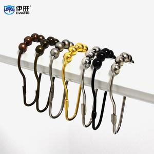 Ganchos para Cortina de Ducha de Metal Plateado en Diferentes Colores EWANG - Product Image 1