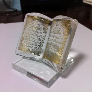 Mh-l0363 Groothandel Moslim Koran Geschenken Voor Islamitische Souvenir Kristal Islamitische Gift Islamitische Boeken