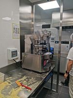 Mesin rol adonan Pizza otomatis, pembuat Pizza, mesin Tekan Tortilla jagung, kotak adonan Pizza 40cm