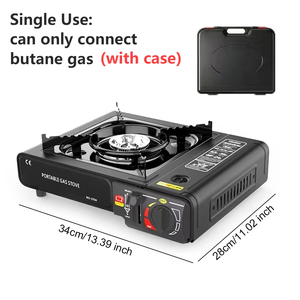 Senderismo Camping Cocina Estufa Hornillo <span class=keywords><strong>Fogon</strong></span> Camping al aire libre portátil ligero de alta calidad seguridad propano butano estufa de Gas - Product Image 5