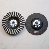 4.5 pouces 115mm disque à lamelles diamantées électrolytiques roue à persiennes M14 60 grain disque à lamelles diamantées pour pierre de verre métal-outils abrasifs