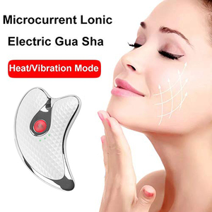 Masseur Anti-âge pour le visage, plaque de grattage du visage, dispositif de levage, plaque électrique Gua Sha, outils Gua Sha - Product Image 2