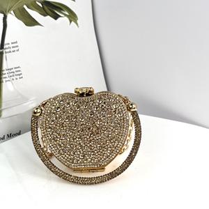 Viviblook Z226AS01 Sac bandoulière pour femme, sac en forme de cœur, sac de soirée en cristal et diamant, mini sac de soirée pour femme - Product Image 3