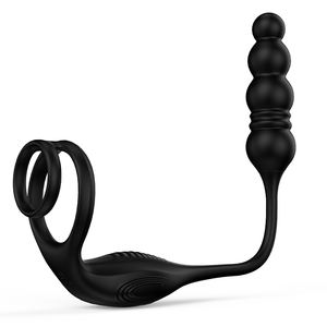 9 modos vibratorios 3 en 1 estimulador de testículos de próstata juguetes sexuales anales masculinos masajeador de próstata con control remoto inalámbrico - Product Image 3