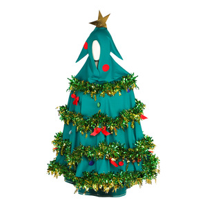 Star's Edge Christmas Tree Costume Adult <b>Women</b> Hooded Cape <b>Cosplay</b> Dress - Product Image 2