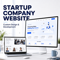 Conception et développement de sites web personnalisés pour startups avec proposition de valeur, aperçu du produit et profils des fondateurs