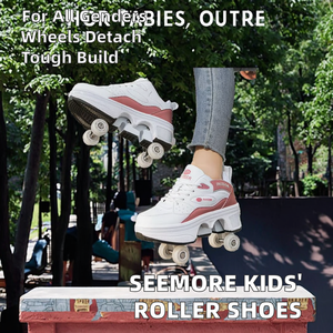 Zapatillas con Ruedas Desmontables para Niños y Niñas, Zapatos Clásicos de Patinaje con Ruedas para el Verano - Product Image 2