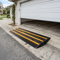 Rampe modulaire en plastique pour seuil de porte, rampe de trottoir emboîtable, rampe sectionnelle pour scooter et fauteuil roulant, rampe d'escalier permanente connectable