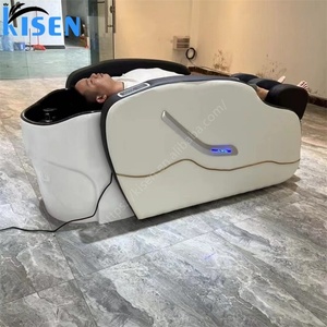 KISEN Popular Sillón Eléctrico de Masaje para Salón de Belleza con Función de Masaje 3D y Terapia Capilar, Cama de Lavado de Cabello para Salón de Belleza - Product Image 1
