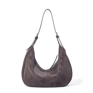 Bolso de Hombro de Cuero Vintage para Mujer, Bolso de Hombro de Cuero Esmerilado de Moda, Bolso de Lujo para Uso Diario - Product Image 5