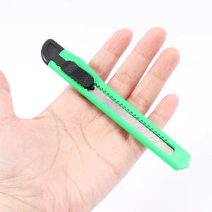 Foska güvenlik sanat bıçak ekspres kutusu bıçak yapış kapalı 9mm sürgülü bıçak SK2 siyah çelik profesyonel güvenlik kesme yardımcı bıçaklar - Product Image 5