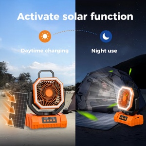 Ventilateur portable rechargeable haute vitesse 20000 mAh avec télécommande et oscillation automatique pour camping, plage et tente - En stock - Product Image 5