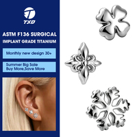 Wholesale ASTM F136 Titanium Various Shapes Labret Lip Stud Push in Body Piercing Jewelry Flat Back Rod
