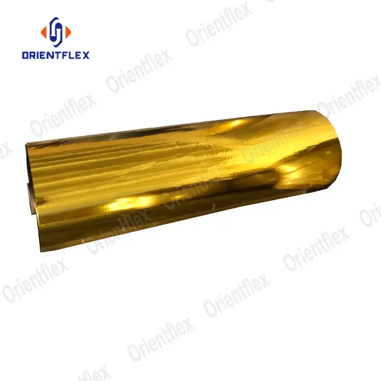 8 Micron Goud Zilver Coating Vacuume Gemetalliseerde Pe/Bopp/Pet Film Roll Voor Thermische Laminering