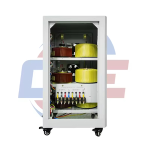 220V AC điện áp tự động ổn định SVC 50kva ba giai đoạn 50/60Hz Điều chỉnh tần số làm bằng đồng bền hiệu quả cao - Product Image 3