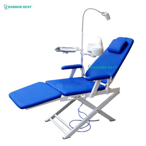 Fauteuil dentaire à prix avantageux, ensemble complet avec tabouret de dentiste, unité dentaire électrique, confortable, clinique, métallique, portable, pour hôpital - Product Image 2