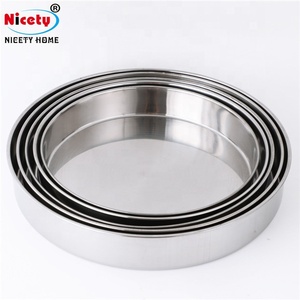Nicety Verschiedene Größen Multifunktionale Edelstahl Runde Kuchenplatte Teller für die Küche - Product Image 1