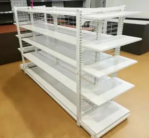 Hot sale single side metal supermarket display rack