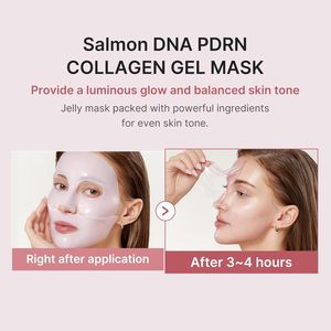 Mascarilla Facial de Gel de Colágeno Rosa Salmón Medicube, Mascarilla Facial Nocturna para una Piel Radiante y Elástica, Cuidado Facial Coreano - Product Image 5