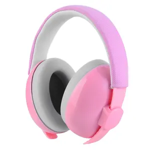 Cache-oreilles d'annulation de bruit réglables en ABS ZH pour les enfants, cache-oreilles personnalisés pour bébé de sécurité de protection auditive