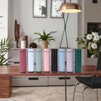 Flacon à vide électronique en acier inoxydable de 500ml LED écran tactile contrôle de la température couvercles de boissons utilisation de bureau à domicile eau bouillante