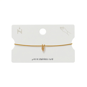 Collana a Catena Sottile Plusera V in Acciaio Inossidabile, Design Minimalista Placcato Oro, Catena a Serpente Unisex per Uso Quotidiano - Product Image 2