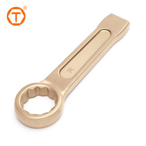 SINOTOOLS ประแจอลูมิเนียมบรอนซ์สำหรับงานหนัก ป้องกันการเกิดประกายไฟ ประแจวงแหวนแบบไม่เกิดประกายไฟ - Product Image 1