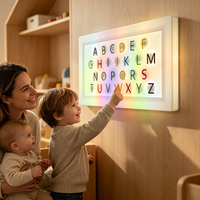 Juguete Educativo Interactivo LED que Desarrolla el Reconocimiento de Letras, la Percepción del Color, la Coordinación Mano-Ojo y la Motricidad Fina, Moderno