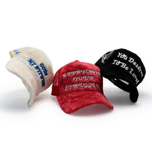 Casquette de camionneur en velours personnalisée avec logo, fausse fourrure du fabricant, broderie - Product Image 4