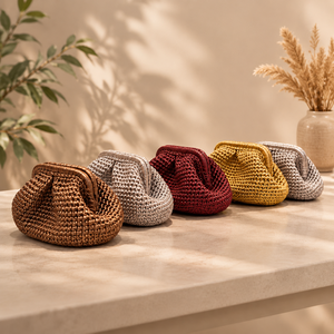 Bolso <span class=keywords><strong>de</strong></span> Mano Tipo Clutch <span class=keywords><strong>de</strong></span> Paja Hecho a Mano con Textura Metálica <span class=keywords><strong>de</strong></span> Alta Calidad <span class=keywords><strong>para</strong></span> Mujer, Bolso <span class=keywords><strong>de</strong></span> Mano Pequeño <span class=keywords><strong>para</strong></span> Eventos Nocturnos y Bodas, Bolso <span class=keywords><strong>de</strong></span> Playa - Product Image 4