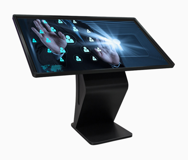 Interactive 32\" 43\" 55\" Touch Screen Video Signage Kiosk with 1-Year Warranty Floor Stand