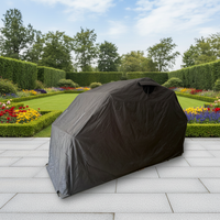 Abri de moto Aoshuna CPS, tente de protection extérieure en tissu Oxford 600D, toit en arche, structure métallique, pare-soleil pliable pour