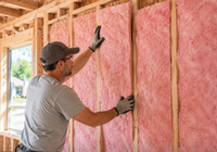 Laine de verre UL 723 ininflammable rose pour isolation de construction, rouleau pré-découpé R30 de 9,5 pouces pour plafond, pour les États-Unis