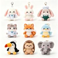 Porte-clés Monstre en Peluche Forme Personnalisée, Rembourrage Coton PP, Poupée Rembourrée, Ornement de Sac de Bureau, Cadeau