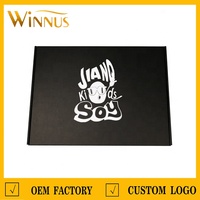 Petite boîte d'expédition en carton ondulé de couleur unie, logo personnalisé, boîte pliable pour vêtements d'enfants, montres, cosmétiques, petits cadeaux, emballage