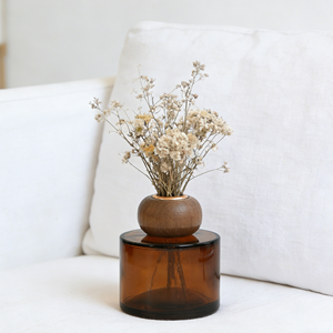 Botella Difusora de Aromaterapia Ecológica de 120 ml, <span class=keywords><strong>Vidrio</strong></span> Ámbar <span class=keywords><strong>con</strong></span> Tapa de <span class=keywords><strong>Madera</strong></span> - Product Image 3