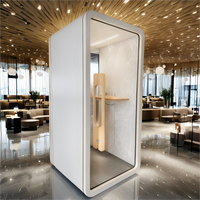 Cabine d'interprète de bureau moderne Cabine téléphonique Cabine de studio d'isolation phonique pour les hôtels et centres commerciaux de musique